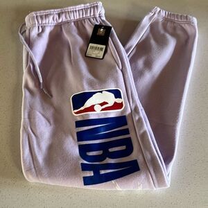 NWT NBA Logo Jogger Mens Large Lavender Color
